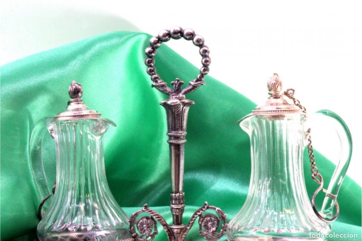 Antig&uuml;edades: Vinagreras de altar, en plata - Foto 4