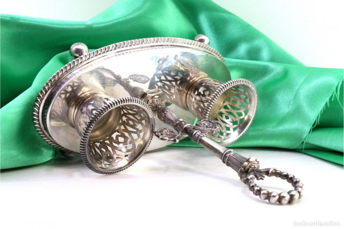 Antig&uuml;edades: Vinagreras de altar, en plata - Foto 8