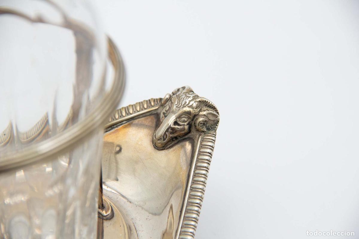 Antig&uuml;edades: Juego de vinagreras de plata - Foto 3