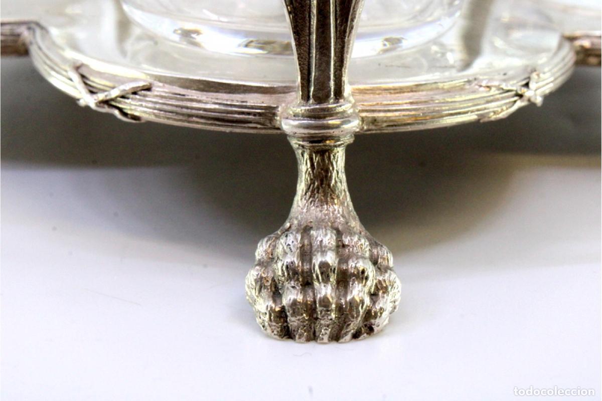 Antig&uuml;edades: Juego de vinagreras de plata - Foto 4