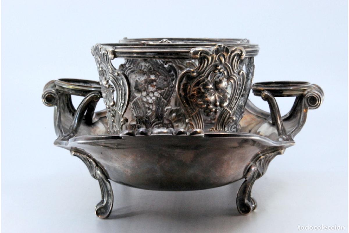Antig&uuml;edades: Juego de vinagreras de plata - Foto 6
