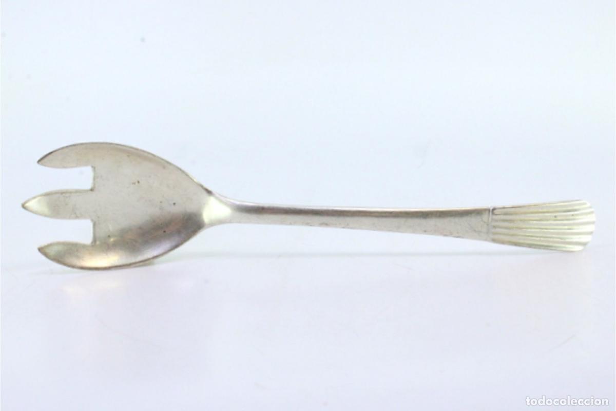 Antig&uuml;edades: Tenedor de plata, para servir ensalada - Foto 2