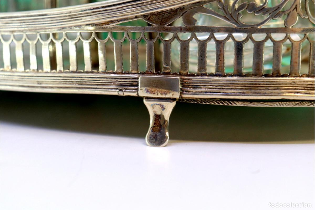 Antig&uuml;edades: Juego de vinagreras de plata - Foto 5