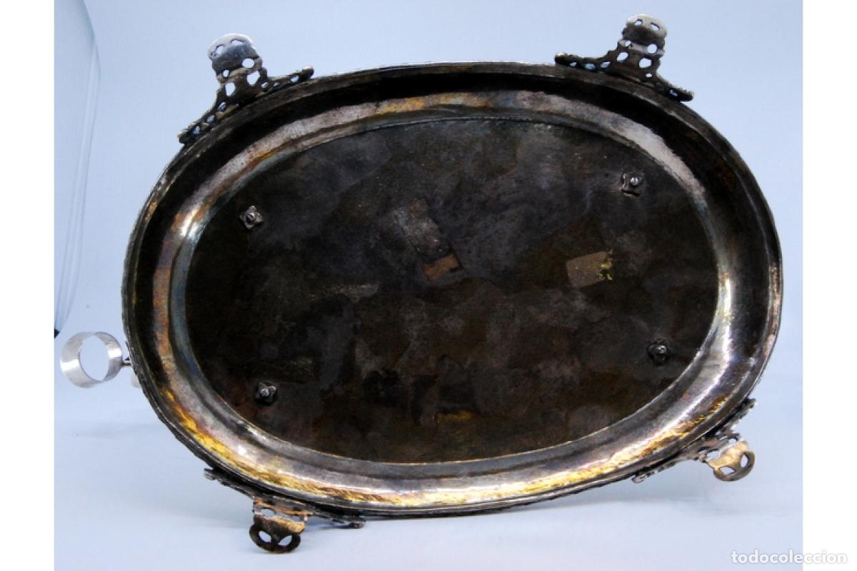 Antig&uuml;edades: Juego de vinagreras de plata - Foto 8