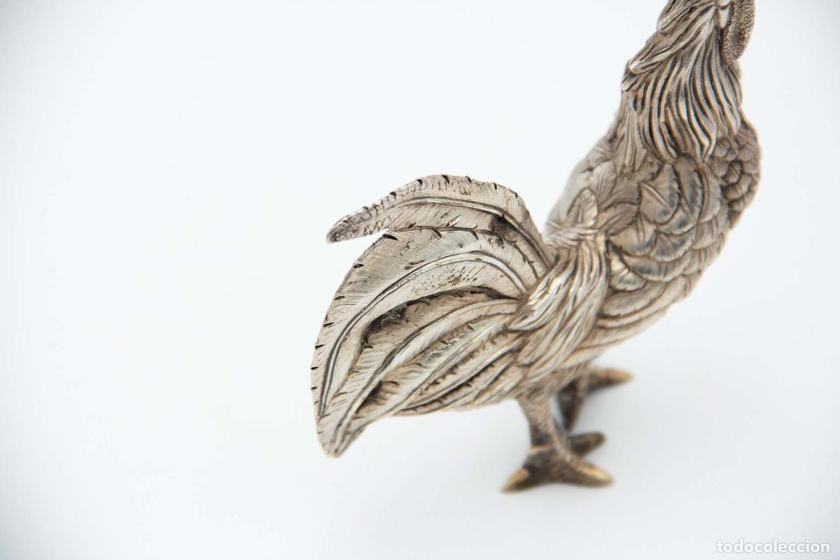 Antig&uuml;edades: Gallo plateado - Foto 3