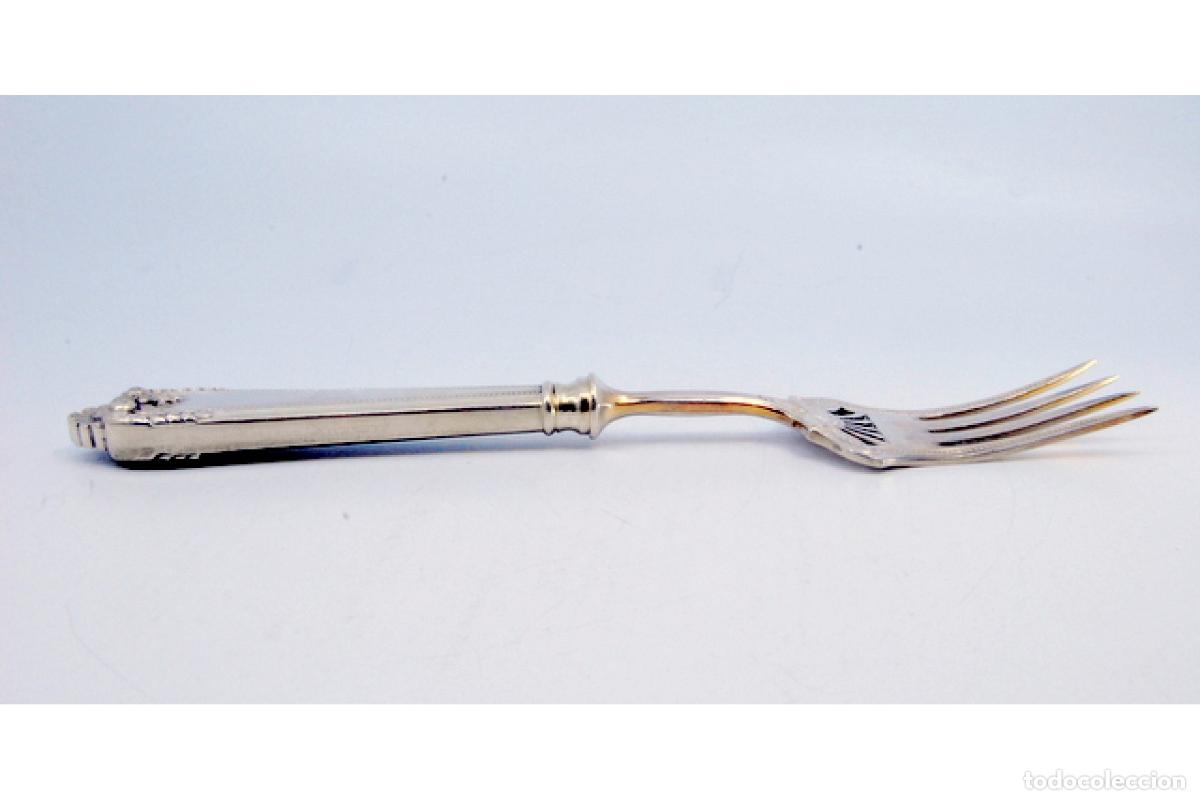 Antig&uuml;edades: Tenedor de plata, para servir pescado - Foto 7