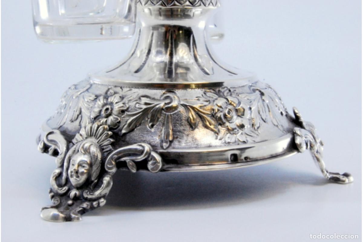 Antig&uuml;edades: Juego de vinagreras de plata - Foto 3