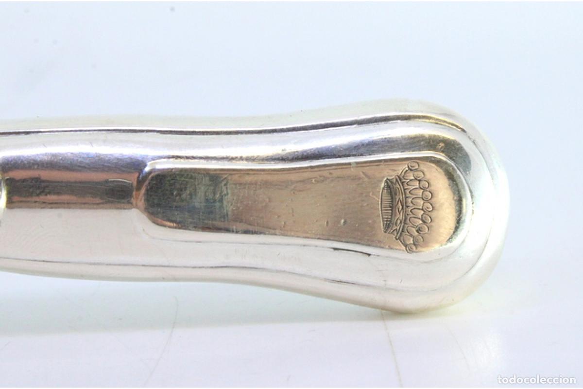 Antig&uuml;edades: Tenedor de plata, para servir pescado - Foto 2
