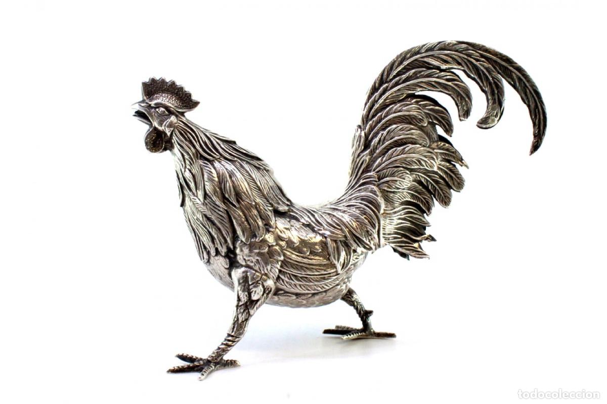 Antig&uuml;edades: Gallo plateado - Foto 5