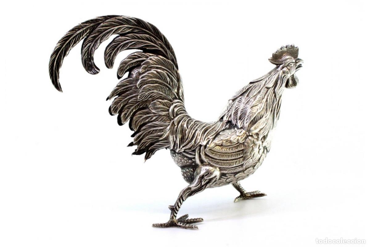 Antig&uuml;edades: Gallo plateado - Foto 6