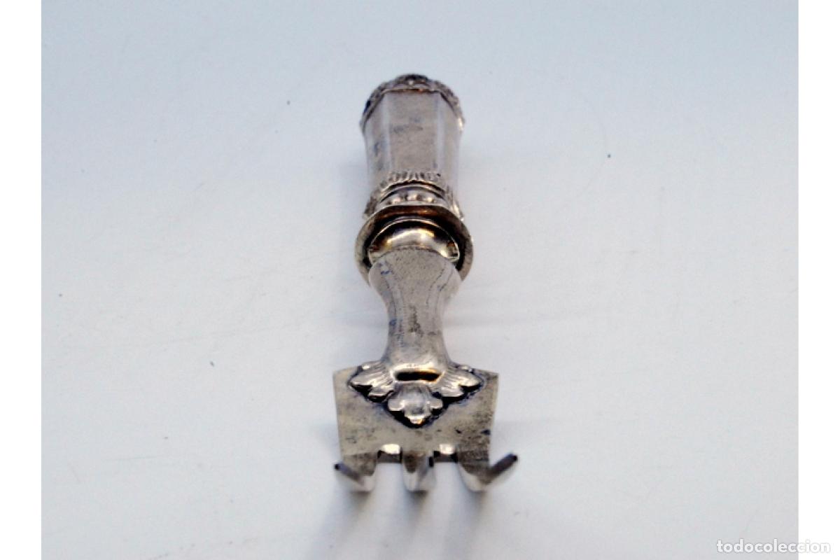 Antig&uuml;edades: Tenedor de plata para servir - Foto 8