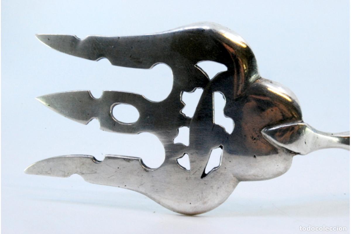 Antig&uuml;edades: Tenedor de plata, para servir pescado - Foto 8