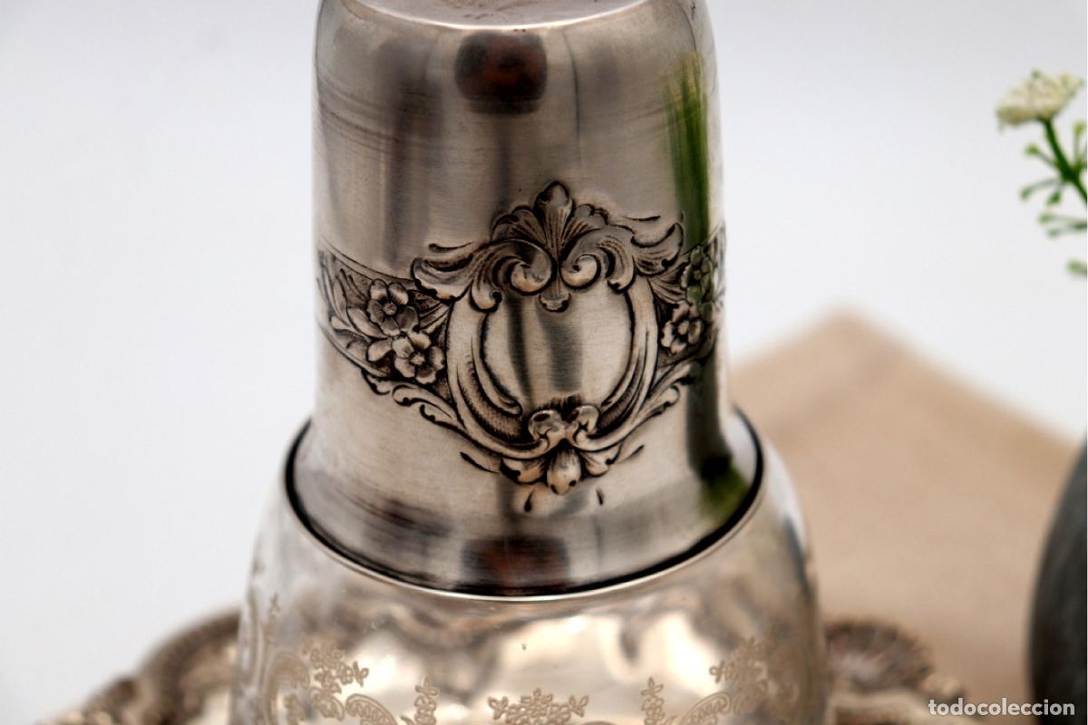 Antig&uuml;edades: Botella de noche, con plata. - Foto 3