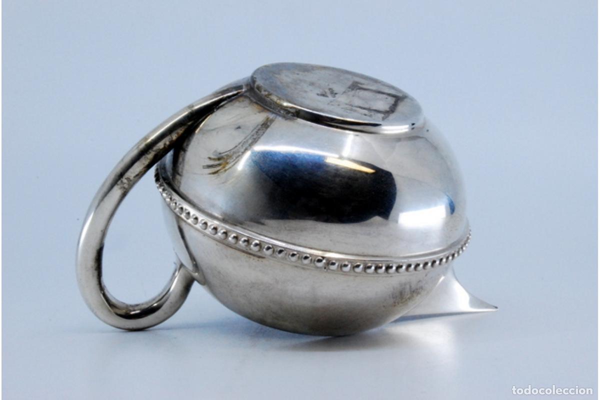 Antig&uuml;edades: Jarra de vino de plata - Foto 4