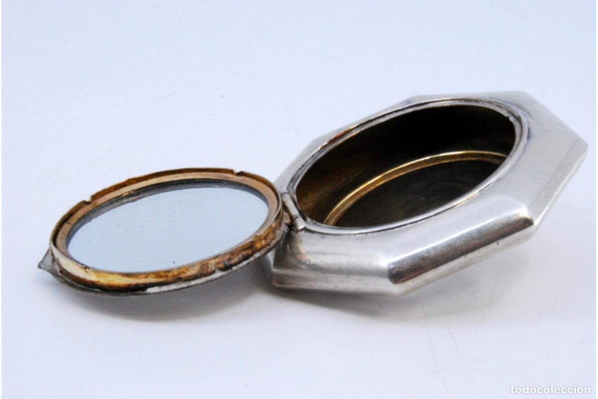 Antig&uuml;edades: Estuche de belleza plateado - Foto 2