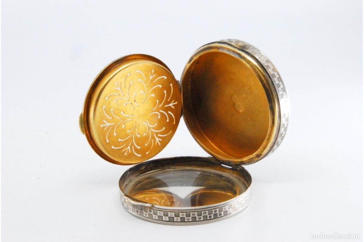 Antig&uuml;edades: Estuche de belleza plateado - Foto 2