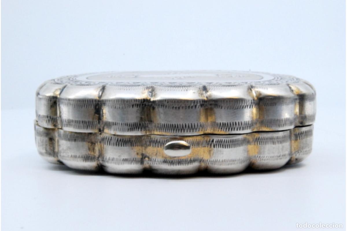 Antig&uuml;edades: Pastillero, en color plata - Foto 2