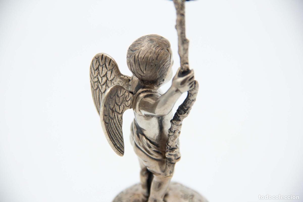 Antig&uuml;edades: Palillero de plata - &Aacute;ngel - Foto 2
