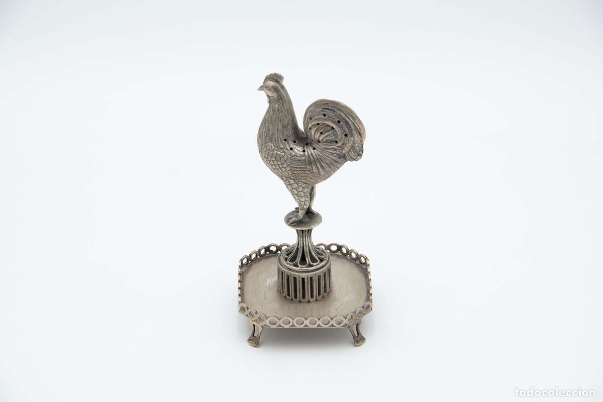 Antig&uuml;edades: Palillero de plata - Gallo - Foto 1