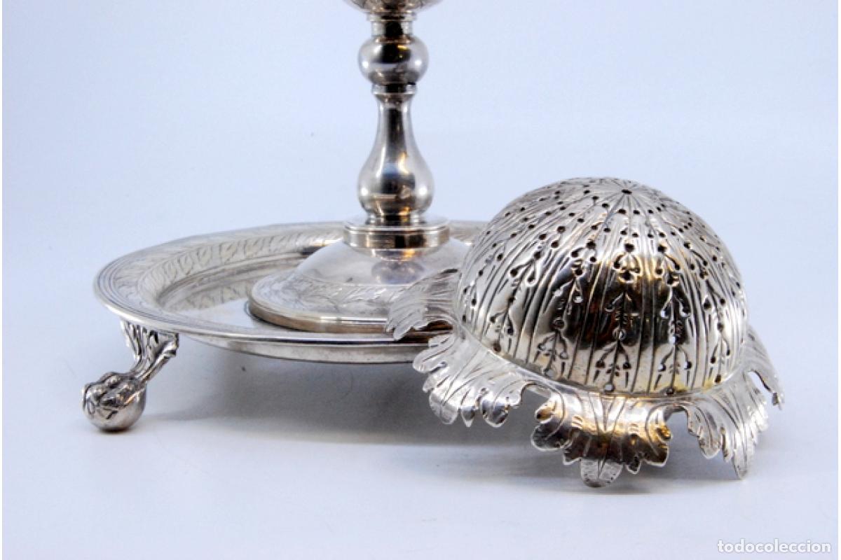 Antig&uuml;edades: Palillero de plata - Amapola - Foto 2