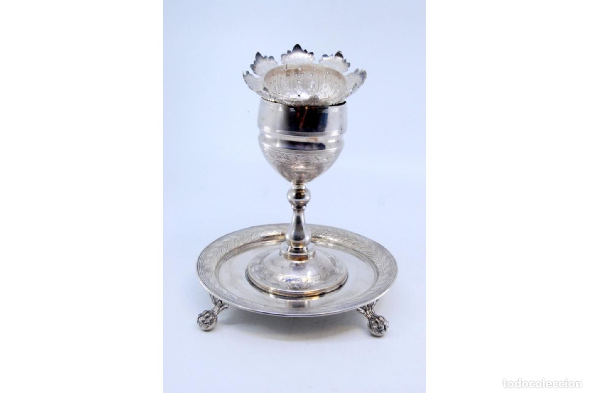 Antig&uuml;edades: Palillero de plata - Amapola - Foto 3