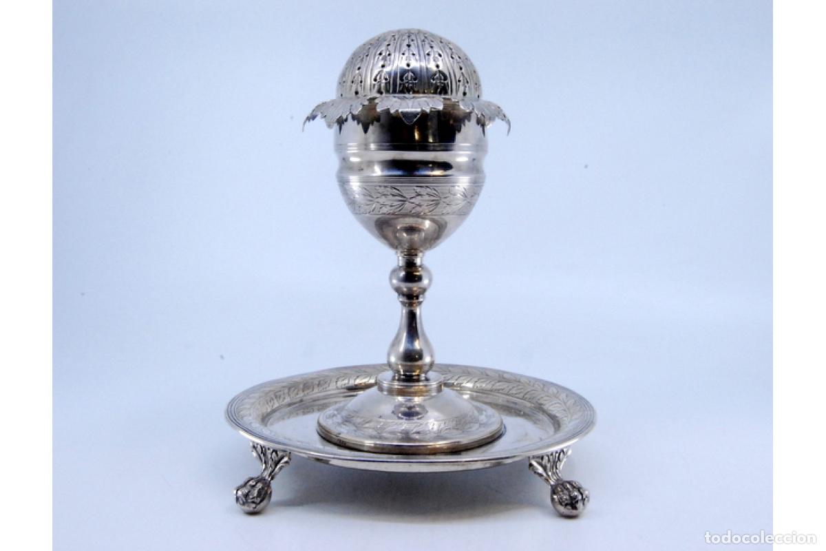 Antig&uuml;edades: Palillero de plata - Amapola - Foto 6