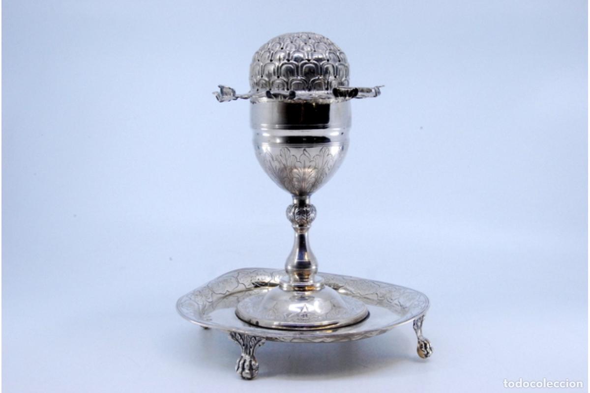 Antig&uuml;edades: Palillero de plata - Amapola - Foto 2