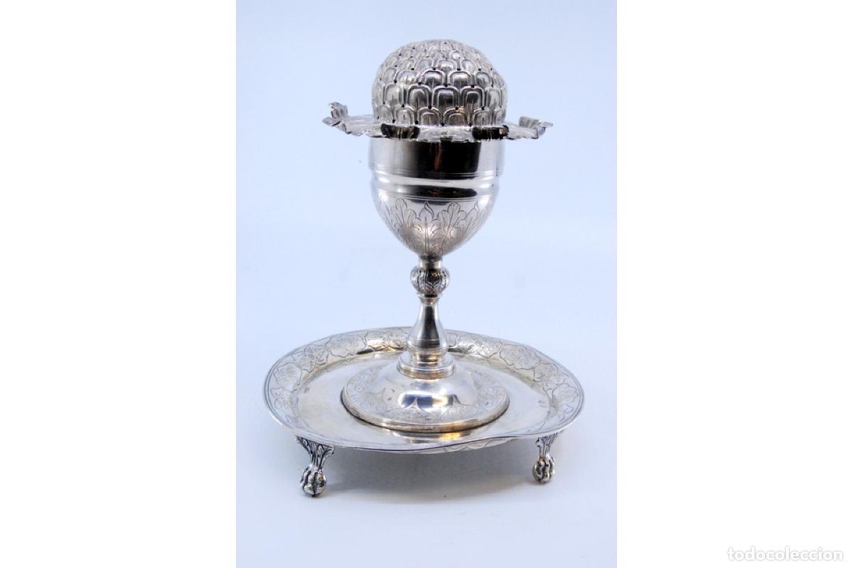 Antig&uuml;edades: Palillero de plata - Amapola - Foto 4
