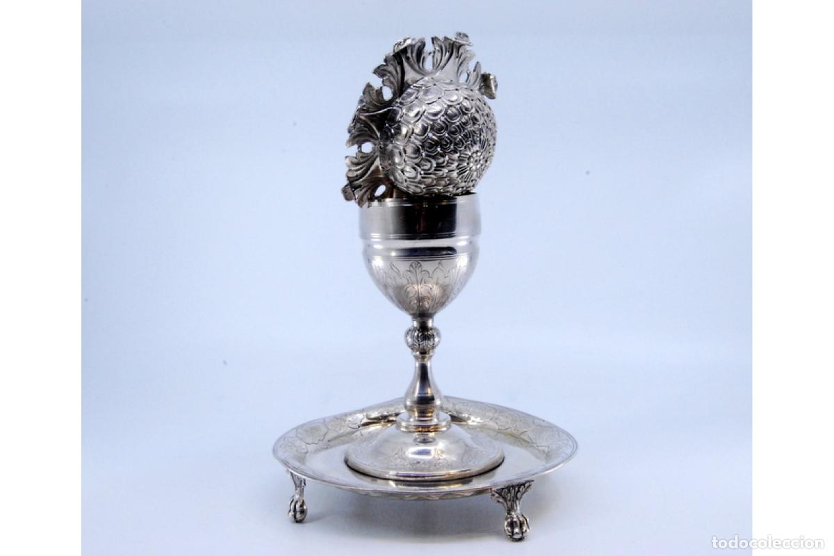 Antig&uuml;edades: Palillero de plata - Amapola - Foto 6