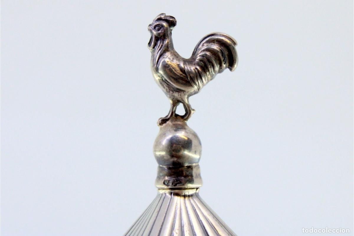 Antig&uuml;edades: Palillero de plata - Gallo - Foto 5