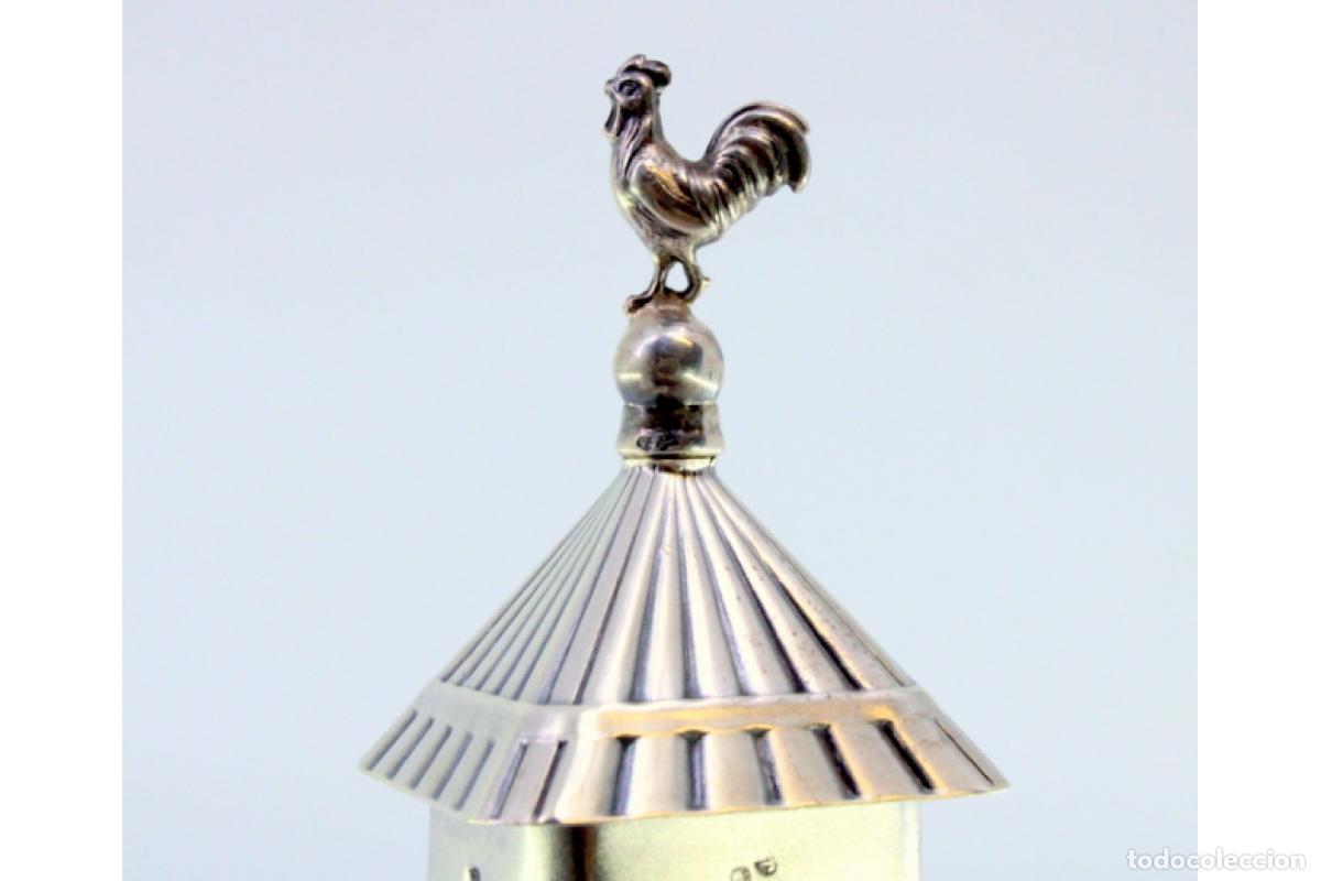 Antig&uuml;edades: Palillero de plata - Gallo - Foto 9