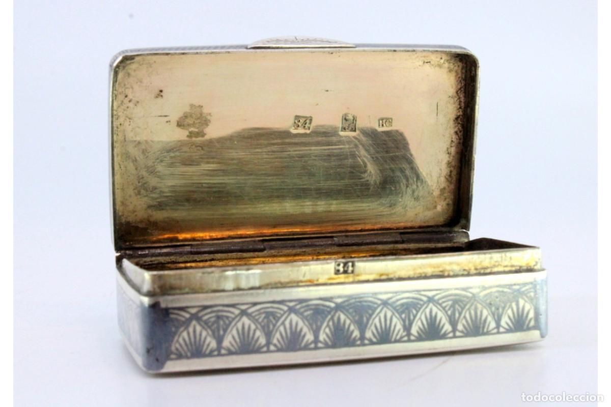 Antig&uuml;edades: Caja de rap&eacute;, en plata - Foto 9