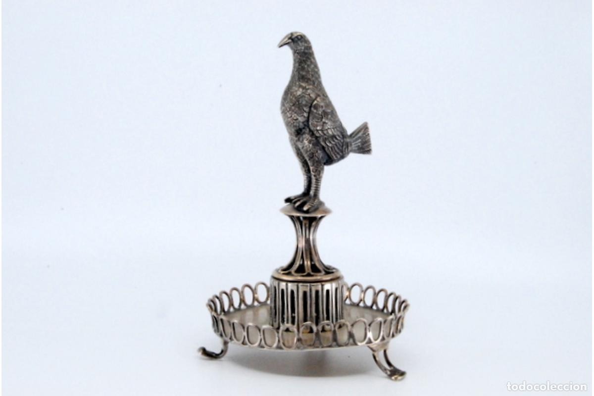 Antig&uuml;edades: Palillero de plata - Ave - Foto 9