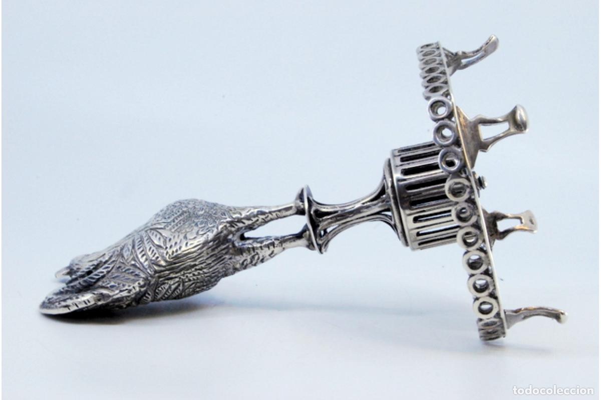 Antig&uuml;edades: Palillero de plata - Gallo - Foto 4
