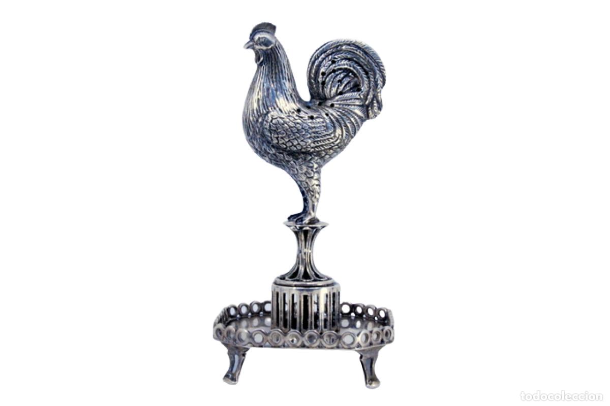 Antig&uuml;edades: Palillero de plata - Gallo - Foto 1