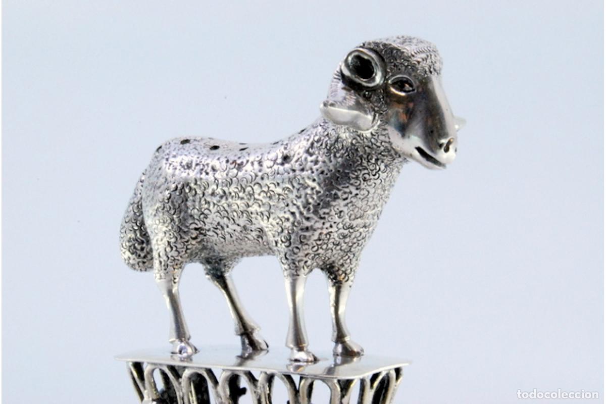 Antig&uuml;edades: Palillero de plata - Oveja - Foto 3