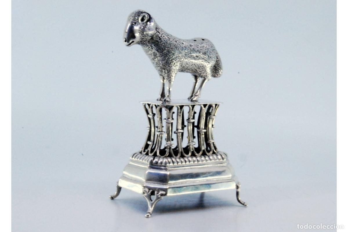 Antig&uuml;edades: Palillero de plata - Oveja - Foto 4