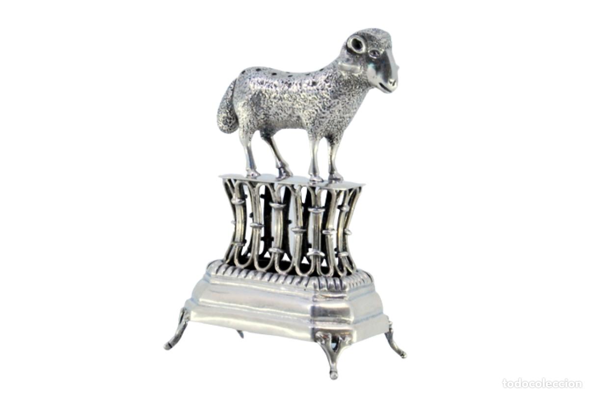 Antig&uuml;edades: Palillero de plata - Oveja - Foto 1