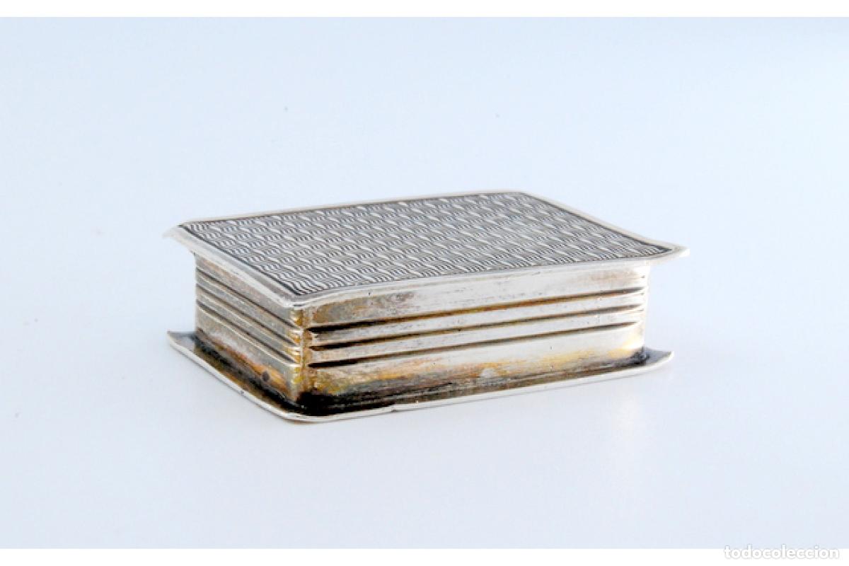Antig&uuml;edades: Pastillero, en color plata - Foto 2