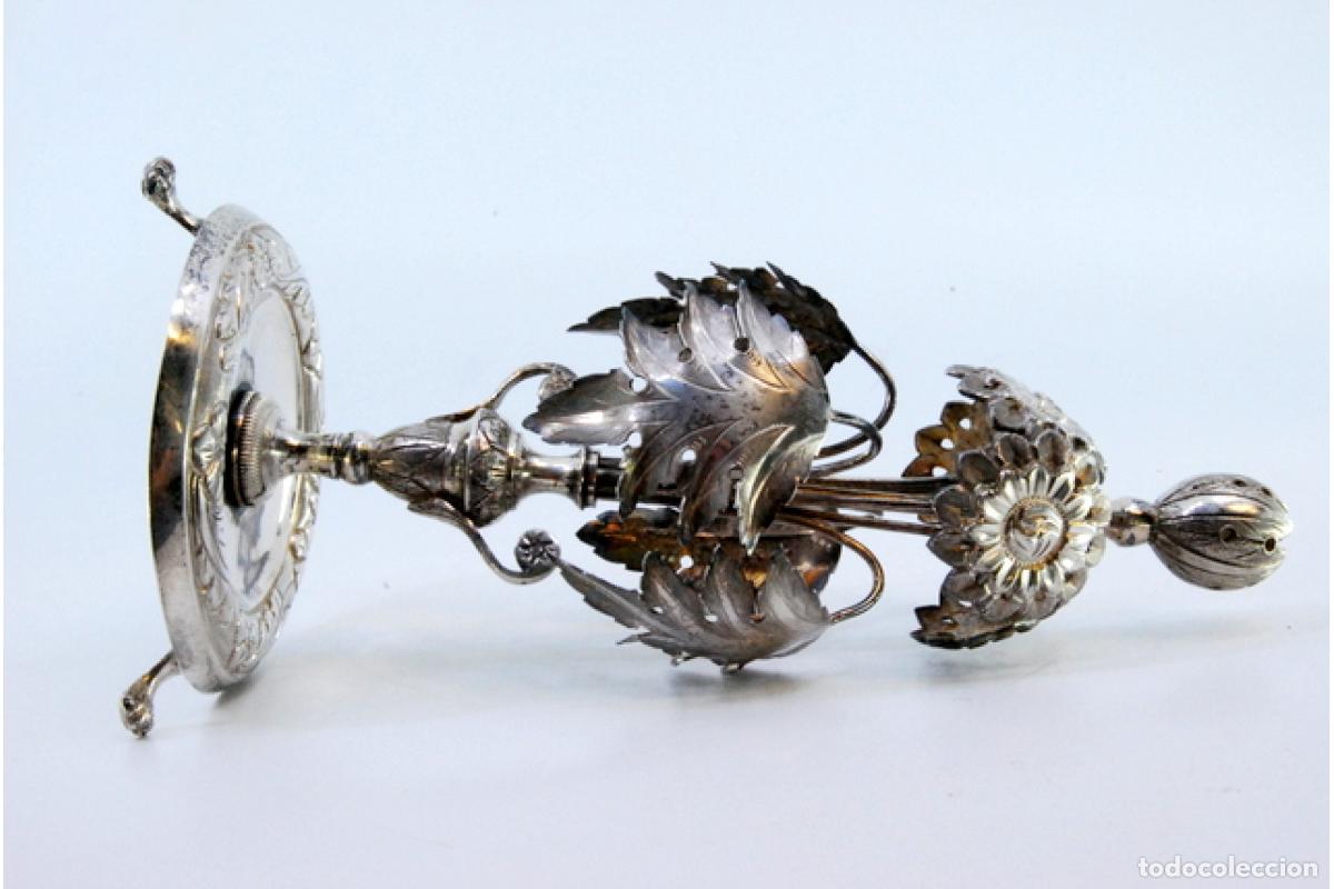 Antig&uuml;edades: Palillero de plata - Flores - Foto 5
