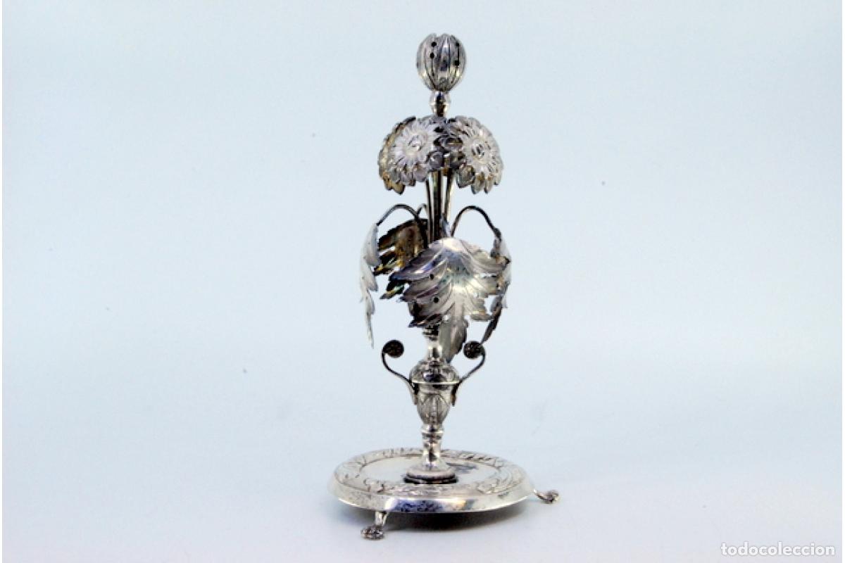 Antig&uuml;edades: Palillero de plata - Flores - Foto 7