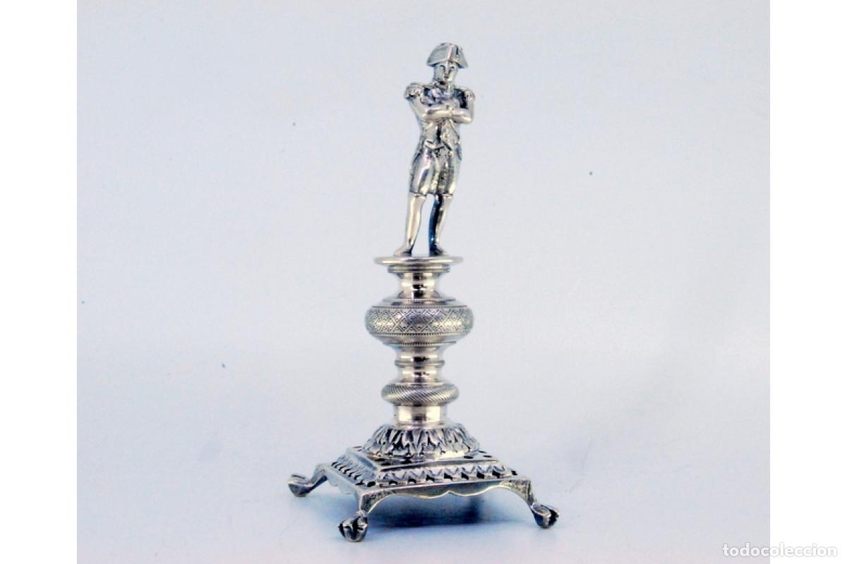 Antig&uuml;edades: Palillero de plata - Napole&oacute;n - Foto 2