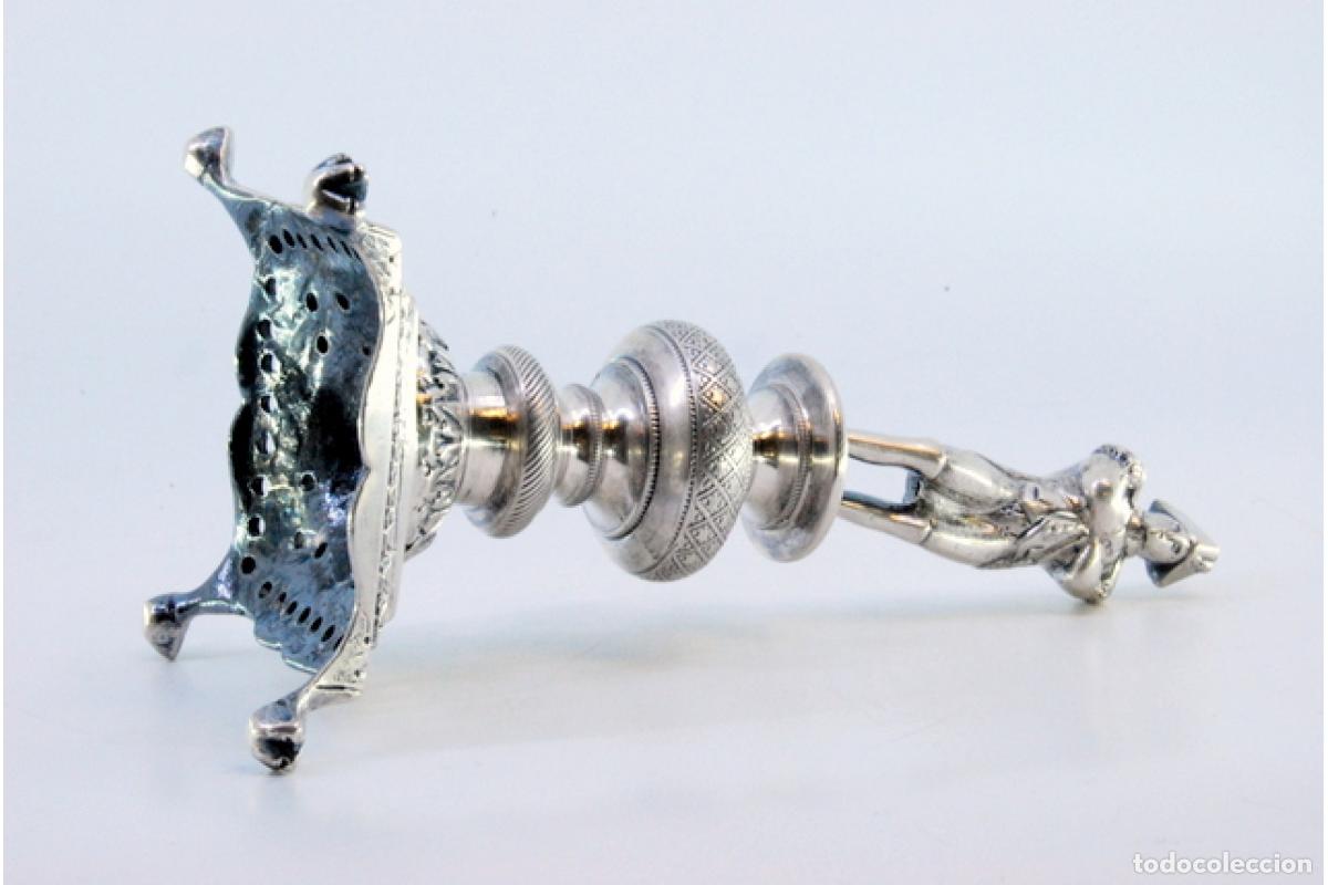 Antig&uuml;edades: Palillero de plata - Napole&oacute;n - Foto 8