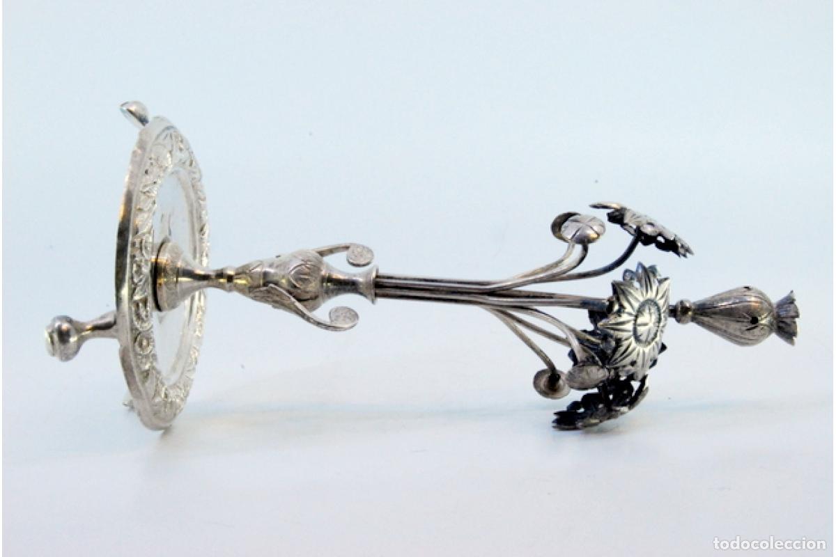 Antig&uuml;edades: Palillero de plata - Jarr&oacute;n de flores - Foto 4