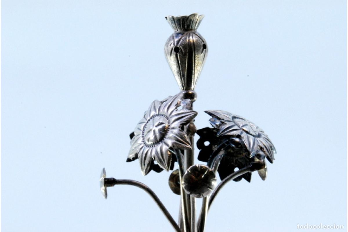 Antig&uuml;edades: Palillero de plata - Jarr&oacute;n de flores - Foto 5