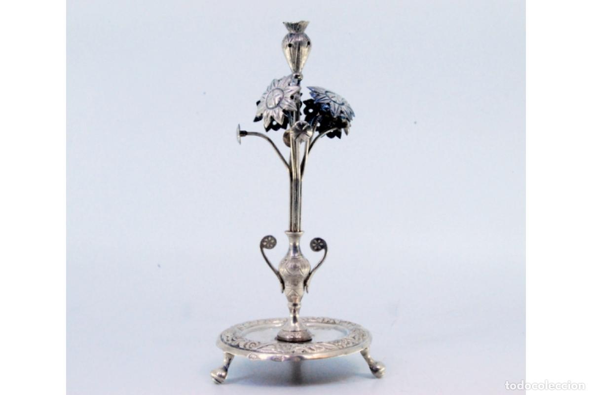 Antig&uuml;edades: Palillero de plata - Jarr&oacute;n de flores - Foto 7