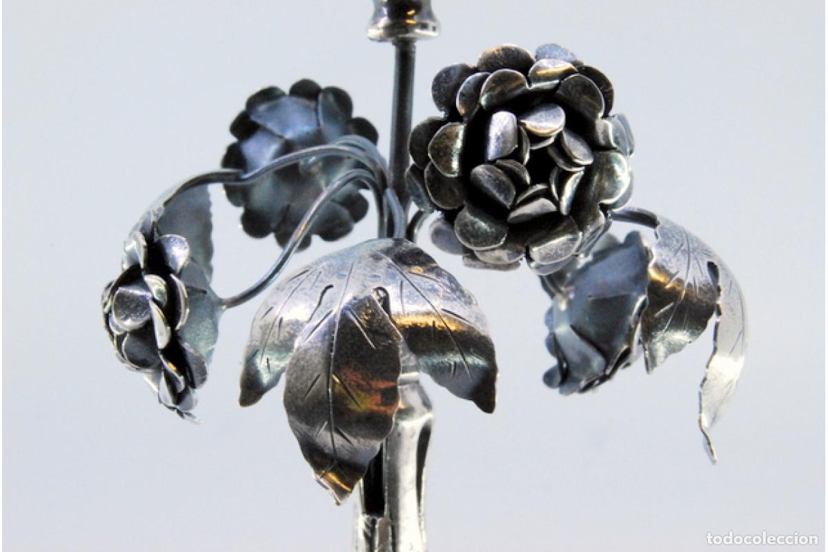 Antig&uuml;edades: Palillero de plata - Flores - Foto 7