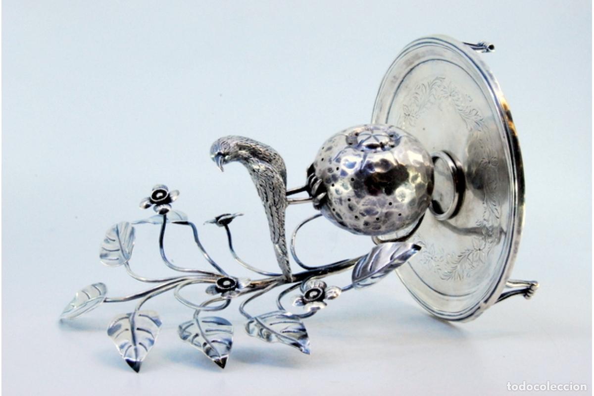 Antig&uuml;edades: Palillero de plata - Flores - Foto 7