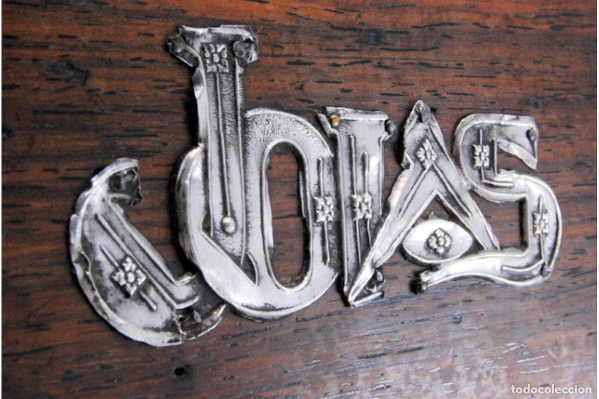 Antig&uuml;edades: Joyero, fabricado en madera y plata. - Foto 3