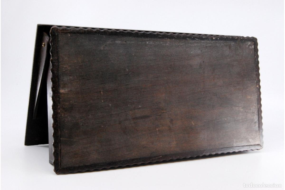 Antig&uuml;edades: Joyero, fabricado en madera y plata. - Foto 5